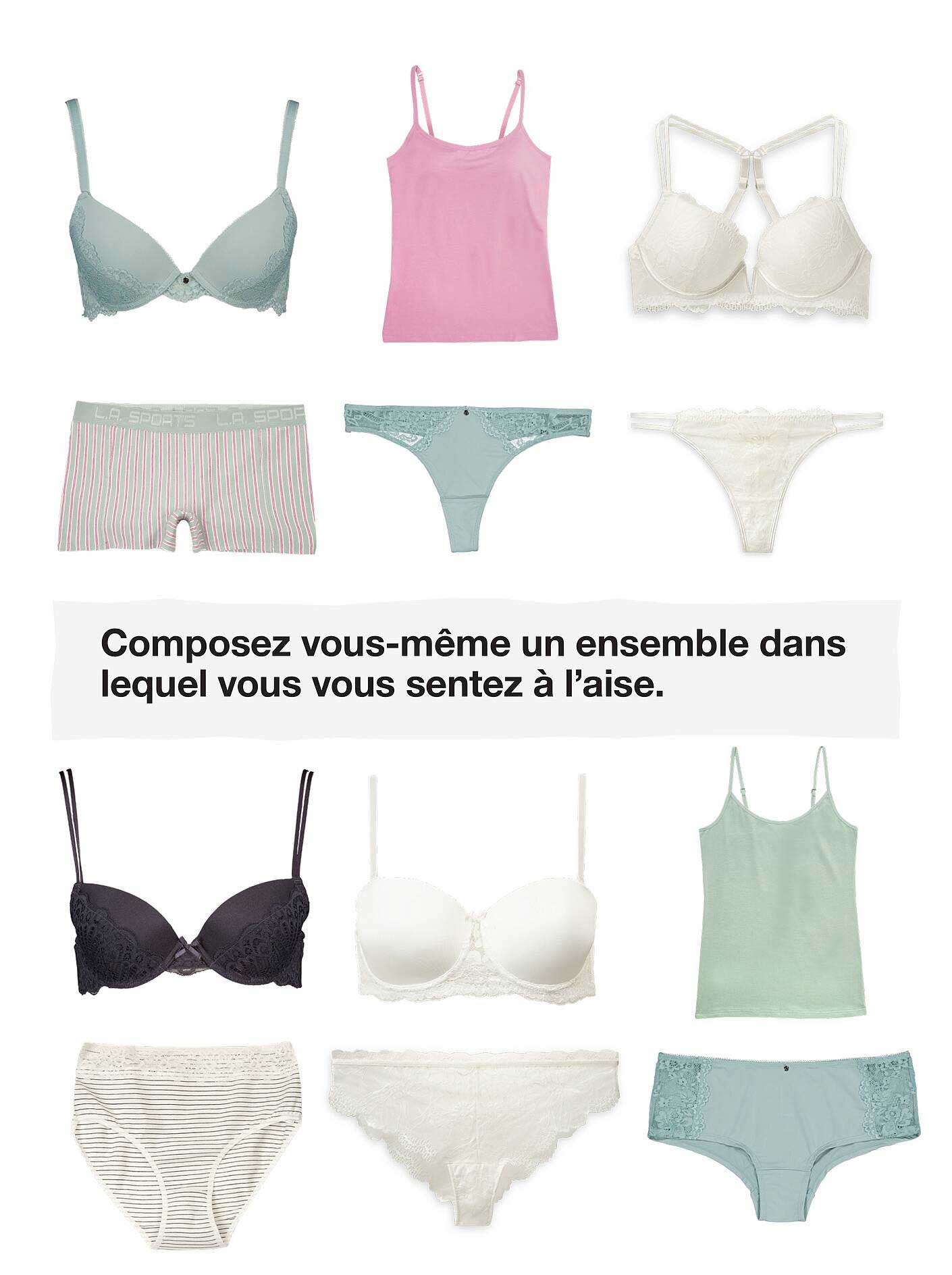 Composez vous-même un ensemble dans lequel vous vous sentez à l’aise.