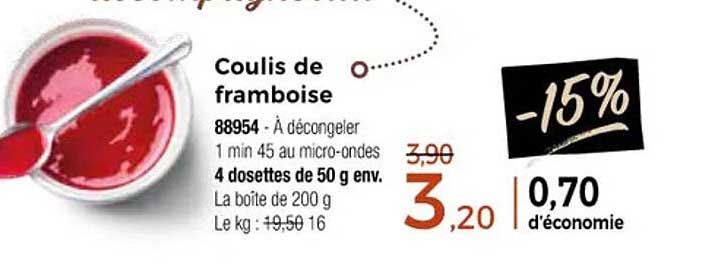 Coulis de framboise