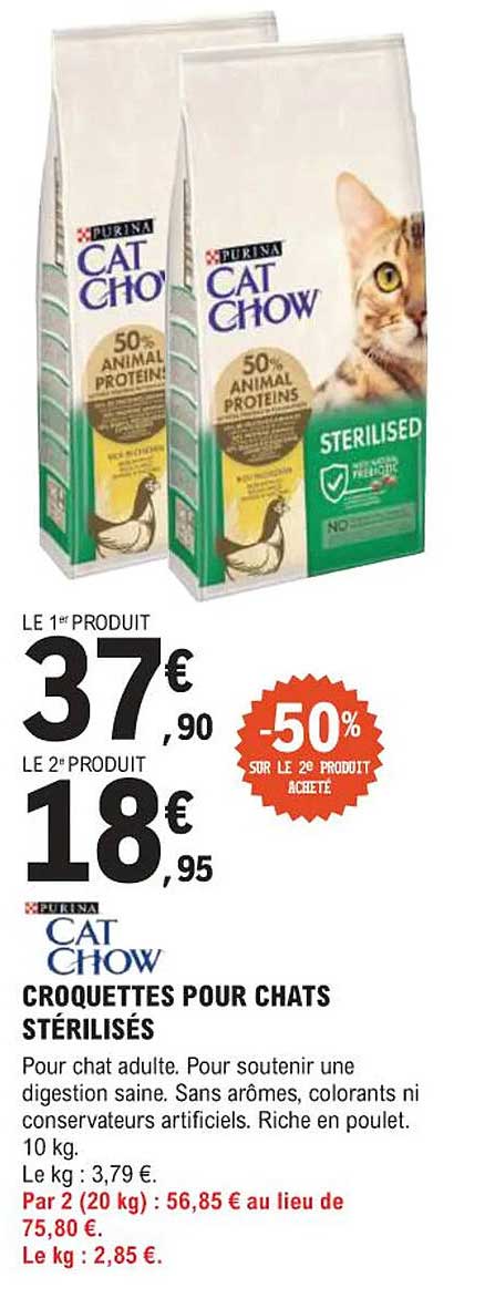 CROQUETTES POUR CHATS STÉRILISÉS