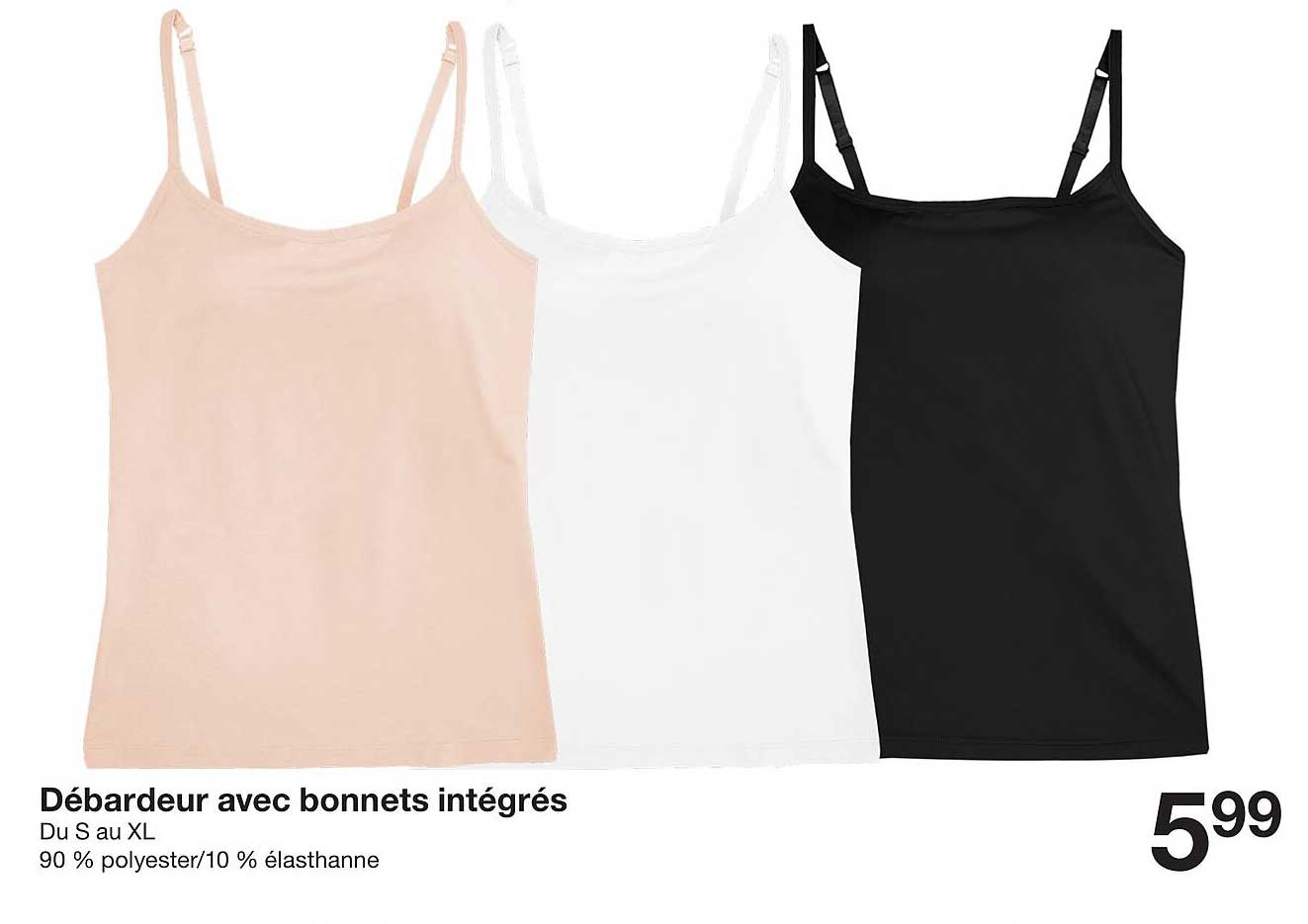 Débardeur avec bonnets intégrés