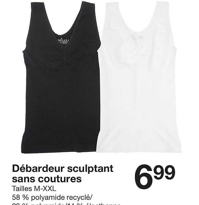 Débardeur sculptant sans coutures