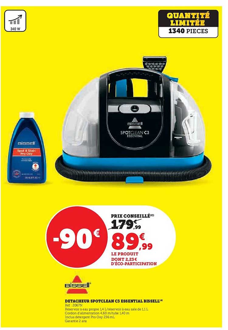 DETACHEUR SPOTCLEAN C3 ESSENTIAL BISSELL