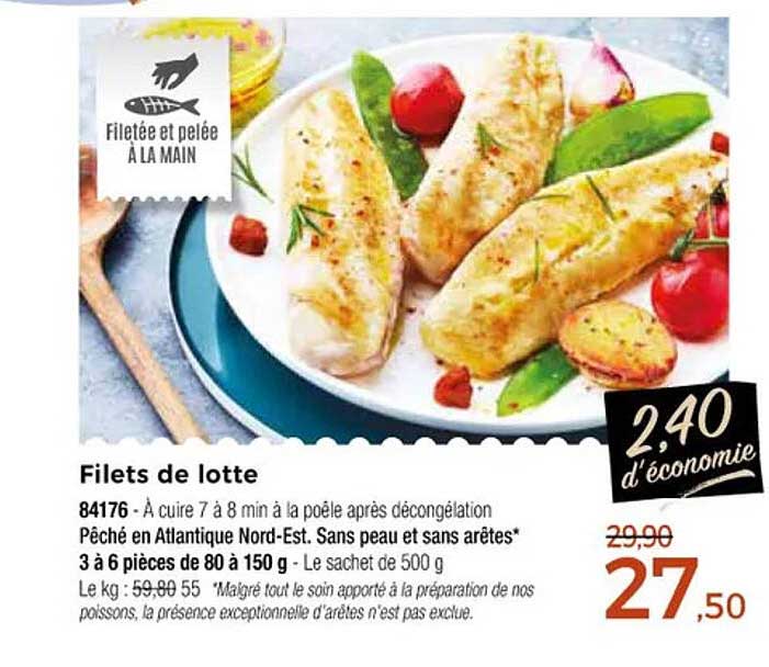 Filets de lotte