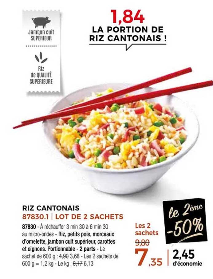 LA PORTION DE RIZ CANTONAIS !