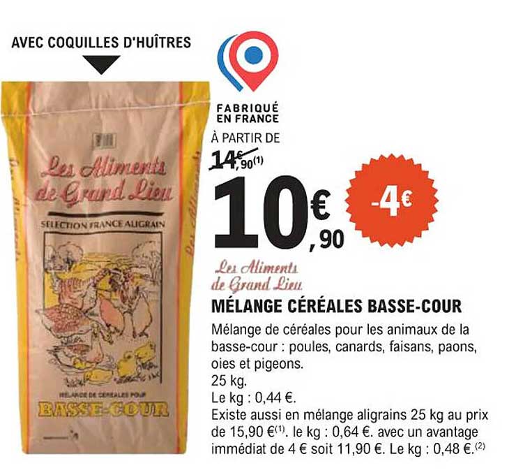 MÉLANGE CÉRÉALES BASSE-COUR