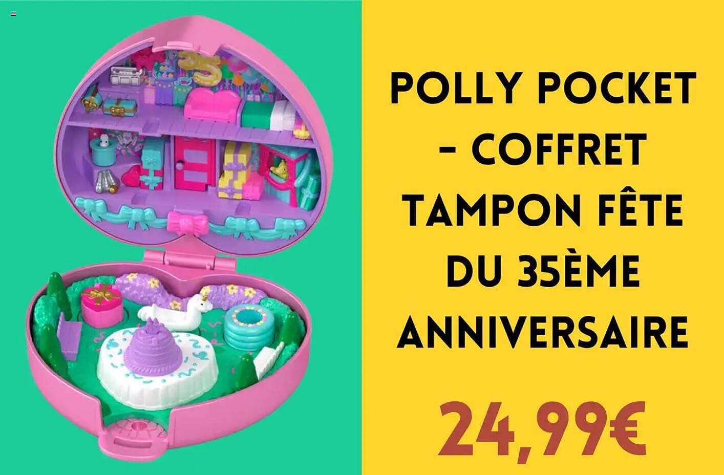 POLLY POCKET - COFFRET TAMPON FÊTE DU 35ÈME ANNIVERSAIRE