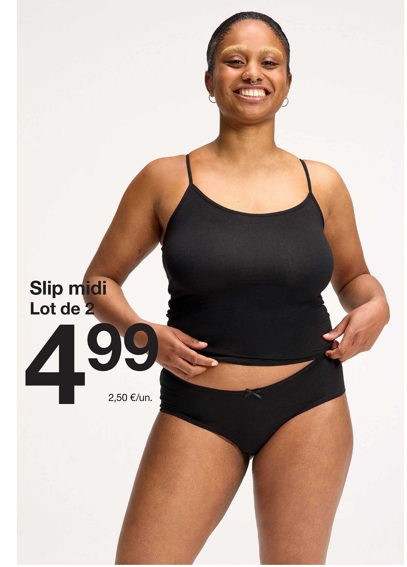 Slip midi Lot de 2