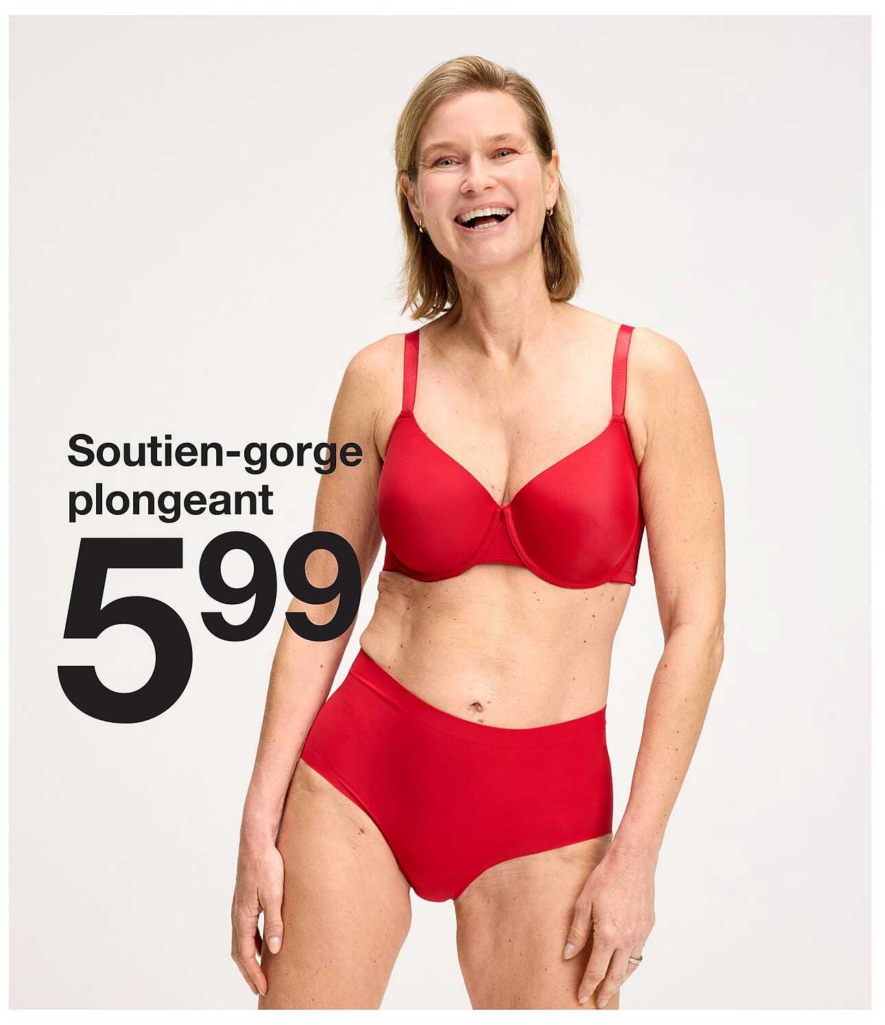 Soutien-gorge plongeant