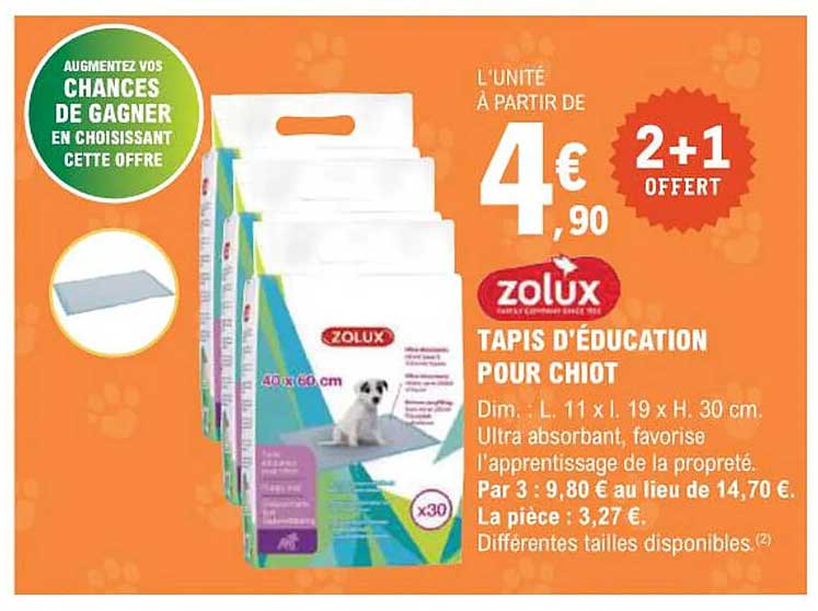 TAPIS D'ÉDUCATION POUR CHIOT