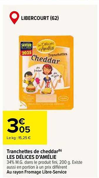 Tranchettes de cheddar(b) LES DÉLICES D’AMÉLIE
