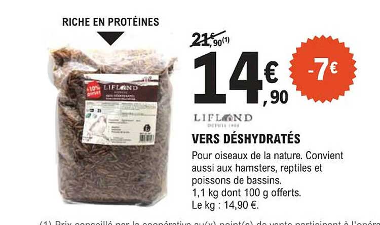 VERS DÉSHYDRATÉS