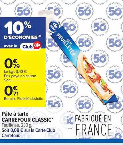 10% D’ÉCONOMIES avec le Club Carrefour