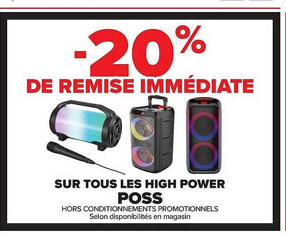 -20% DE REMISE IMMÉDIATE