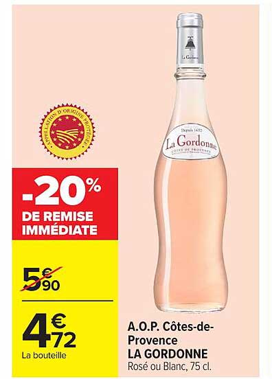-20% DE REMISE IMMÉDIATE