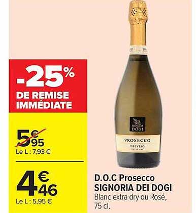 -25% DE REMISE IMMÉDIATE