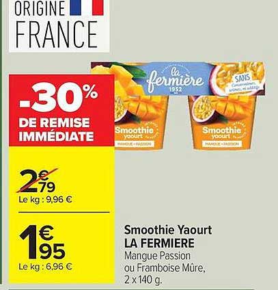 -30% DE REMISE IMMÉDIATE