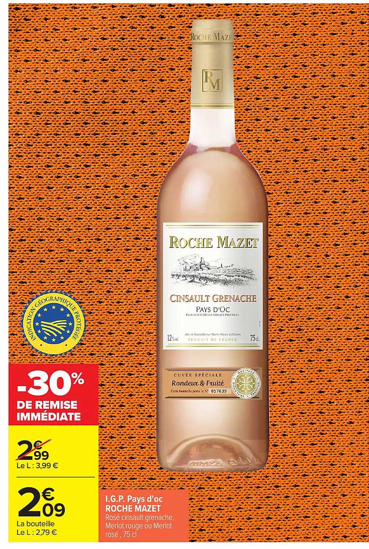 -30% DE REMISE IMMÉDIATE