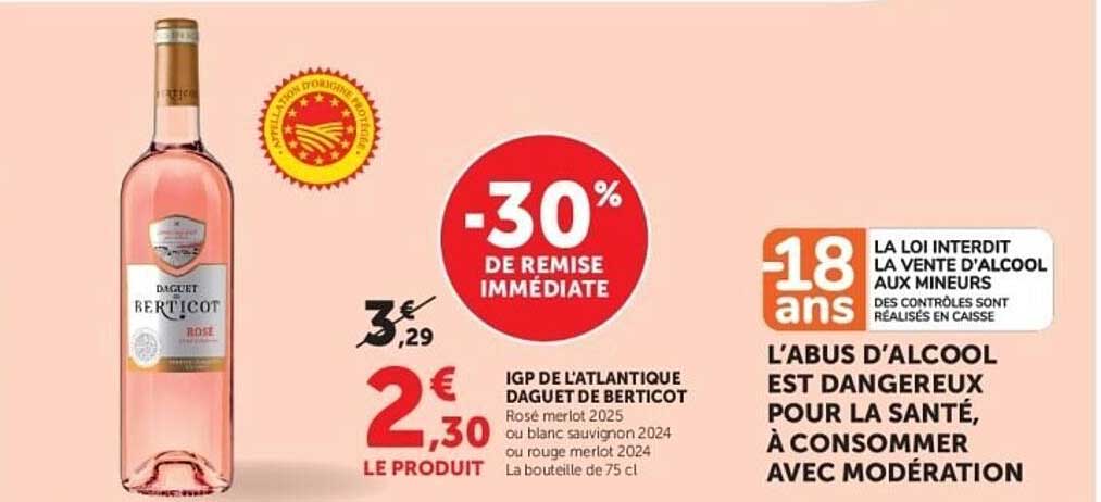 -30% DE REMISE IMMÉDIATE