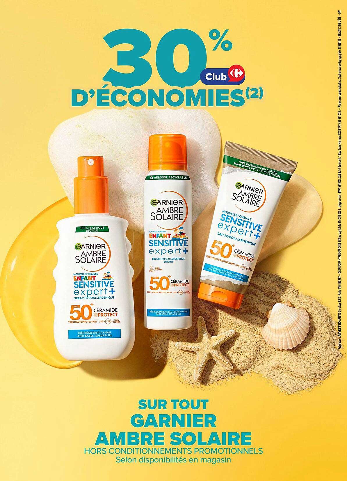 30% D'ÉCONOMIES(2)