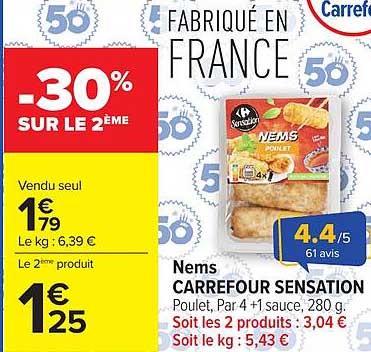 -30% SUR LE 2ÈME