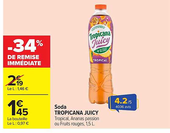 -34% DE REMISE IMMÉDIATE