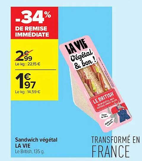 -34% DE REMISE IMMÉDIATE