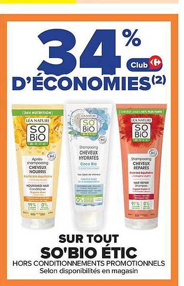 34% d'économies Club