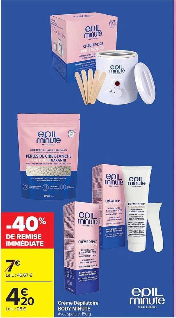 -40% DE REMISE IMMÉDIATE