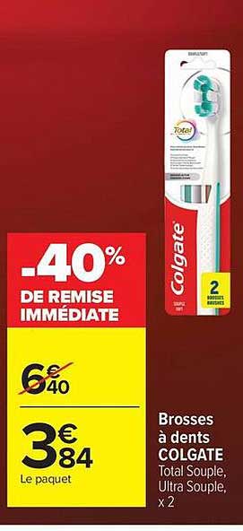 -40% DE REMISE IMMÉDIATE