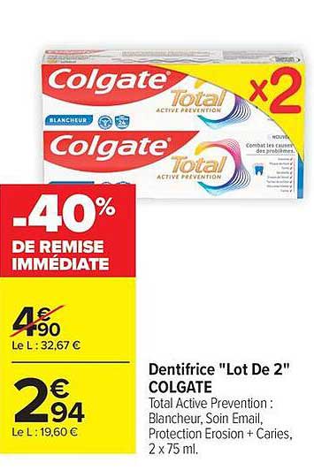 -40% DE REMISE IMMÉDIATE
