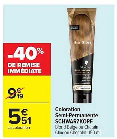 -40% DE REMISE IMMÉDIATE