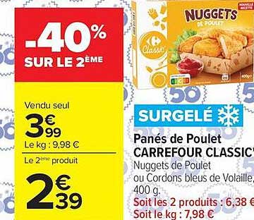 -40% SUR LE 2ÈME