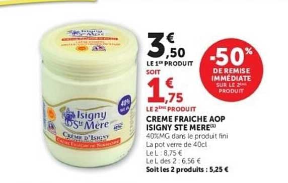 -50% DE REMISE IMMÉDIATE SUR LE 2E PRODUIT