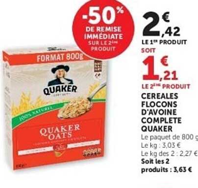-50% DE REMISE IMMÉDIATE SUR LE 2ÈME PRODUIT