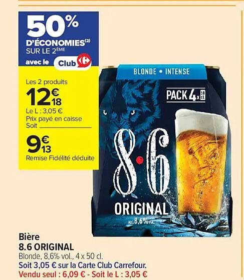 50% D'ÉCONOMIES SUR LE 2ÈME avec le Club Carrefour
