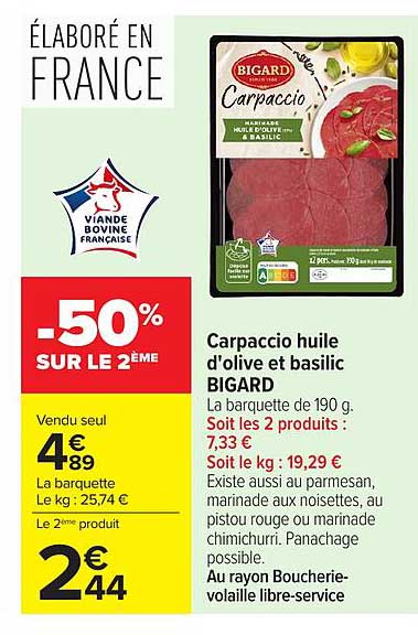 -50% SUR LE 2ÈME