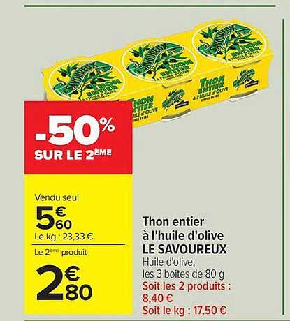 -50% SUR LE 2ÈME