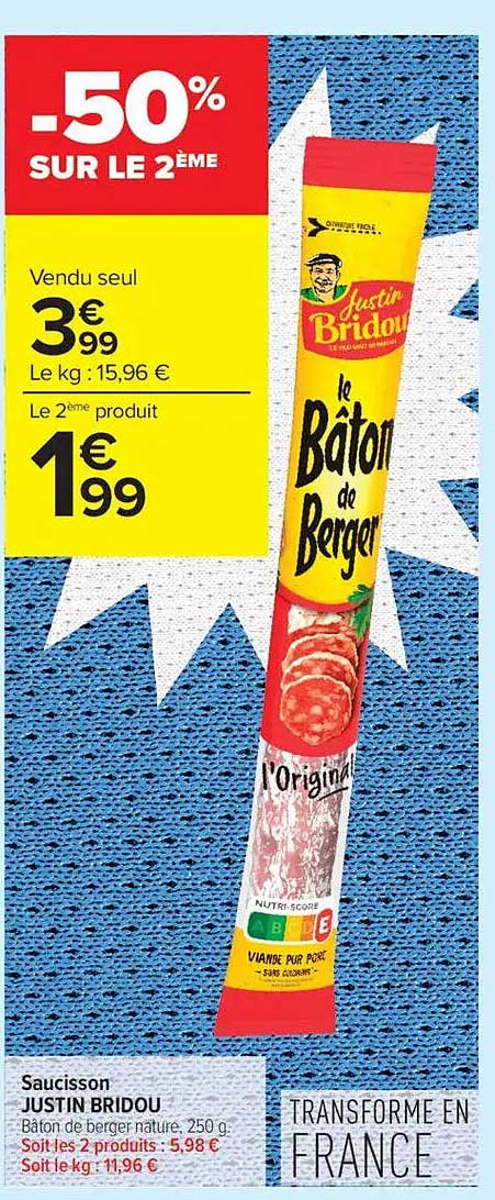 -50% SUR LE 2ÈME