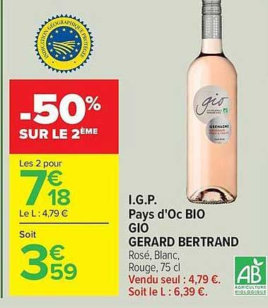 -50% SUR LE 2ÈME