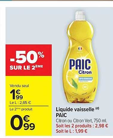 -50% SUR LE 2ÈME