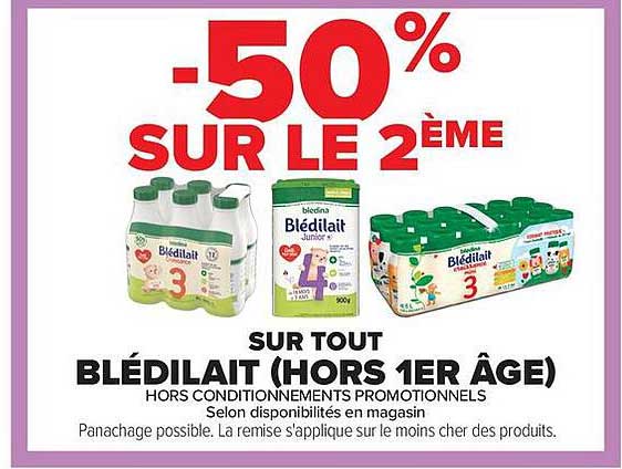 -50% SUR LE 2ÈME SUR TOUT BLÉDILAIT (HORS 1ER ÂGE)