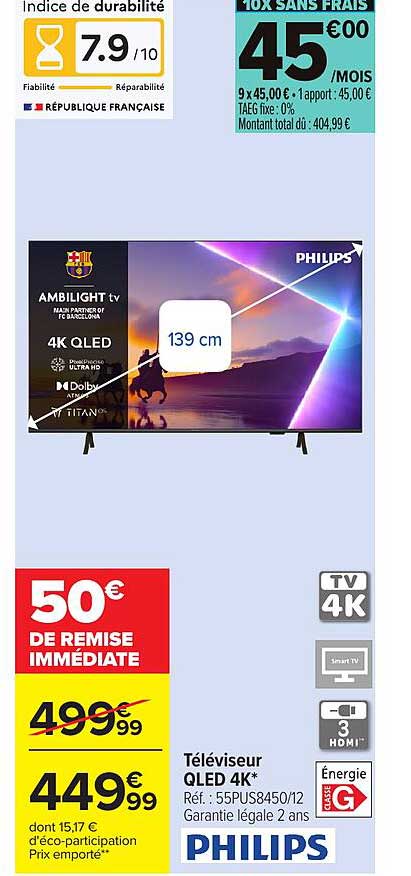 50€ DE REMISE IMMÉDIATE