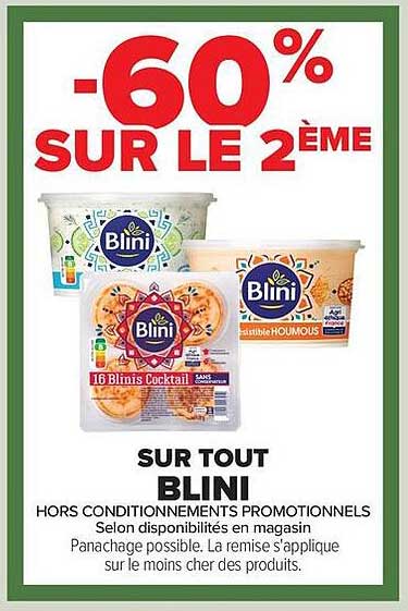-60% SUR LE 2ÈME