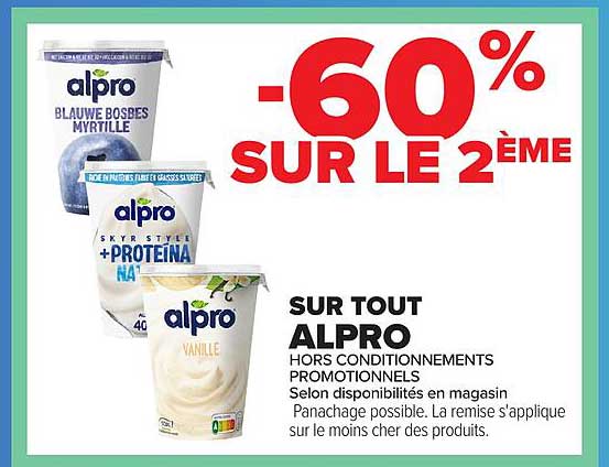 -60% SUR LE 2ÈME SUR TOUT ALPRO