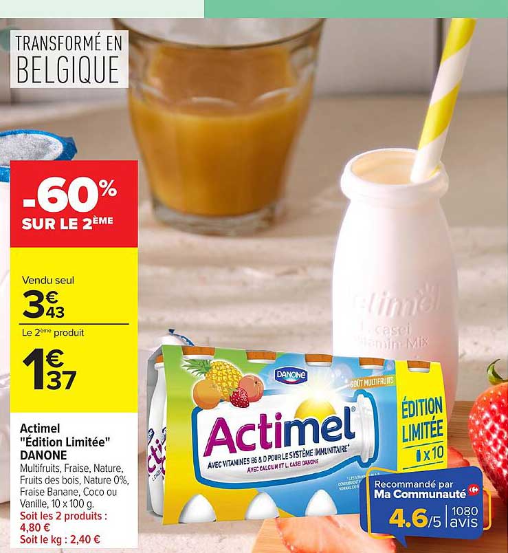 Actimel "Édition Limitée" DANONE