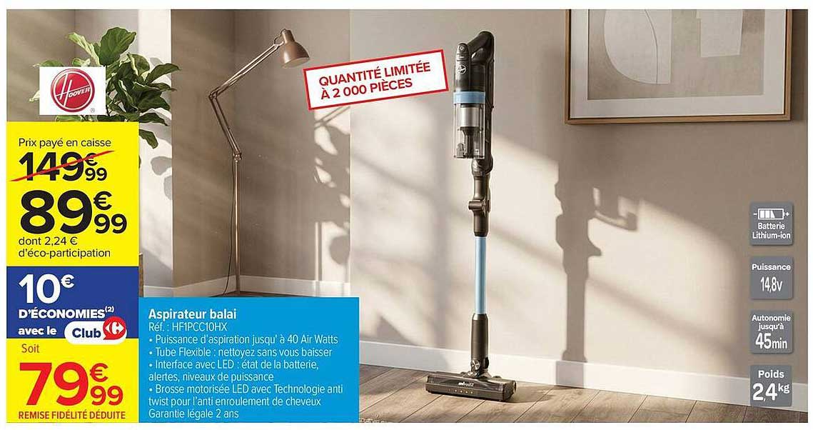 Aspirateur balai