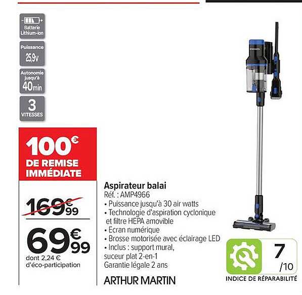 Aspirateur balai