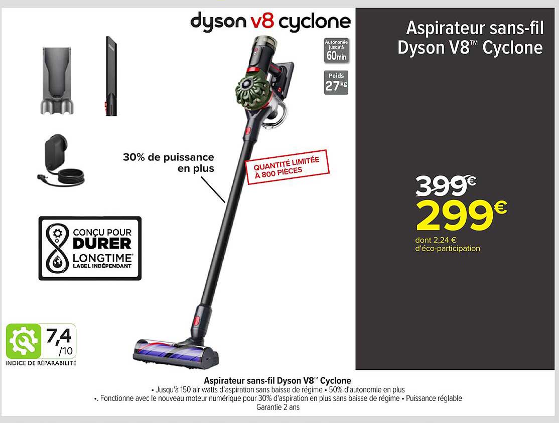 Aspirateur sans-fil Dyson V8™ Cyclone