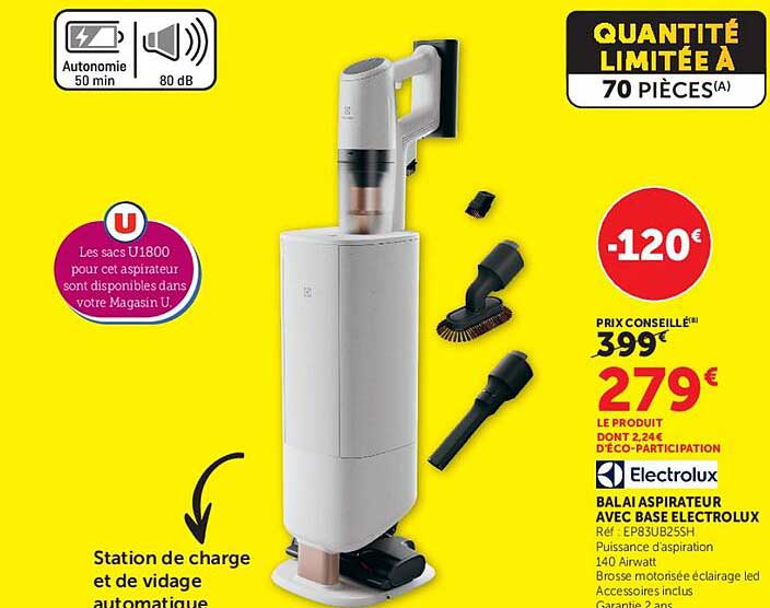 BALAi ASPIRATEUR AVEC BASE ELECTROLUX