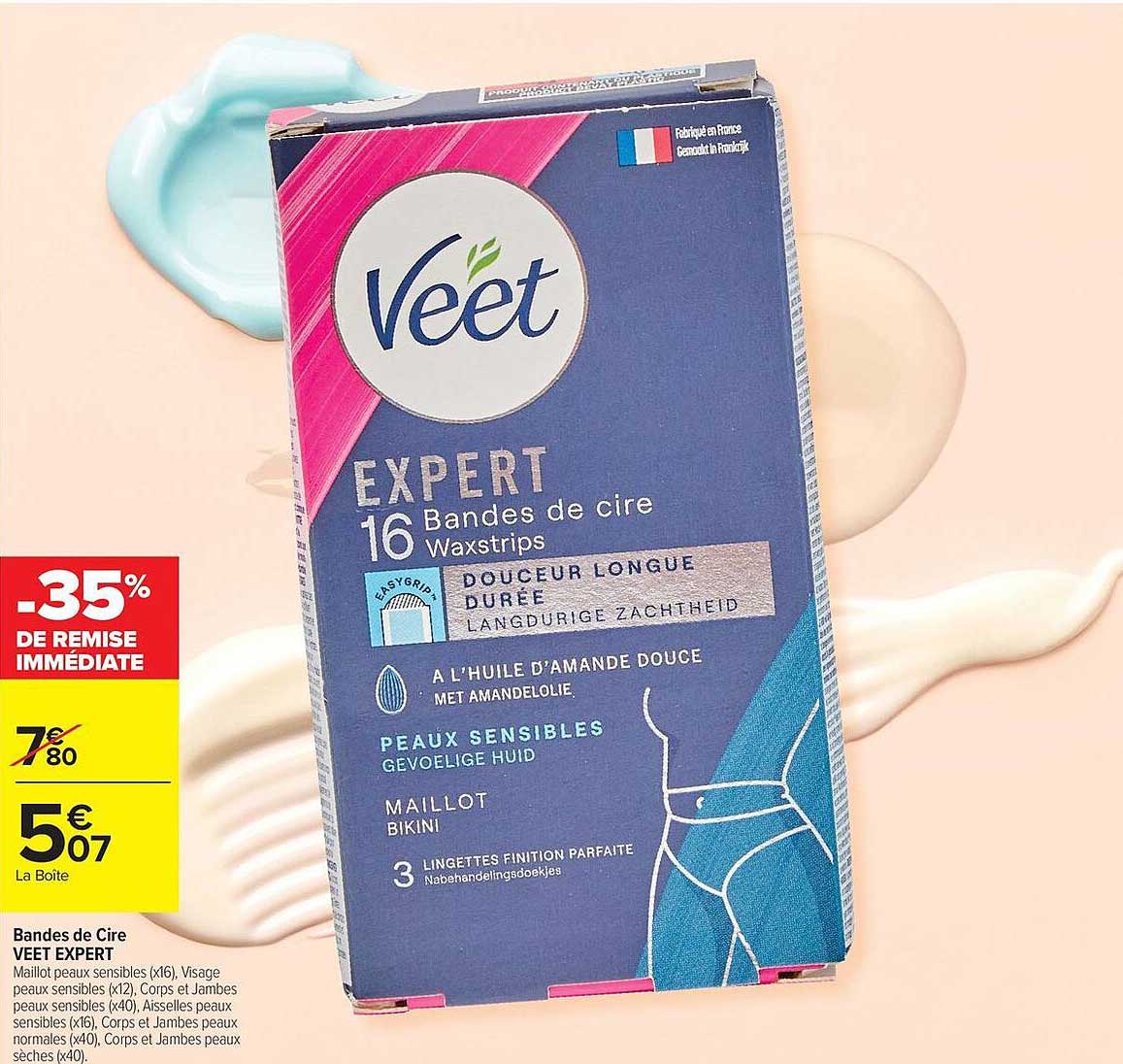 Bandes de Cire VEET EXPERT